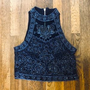 Topshop PETITE Beaded Tank